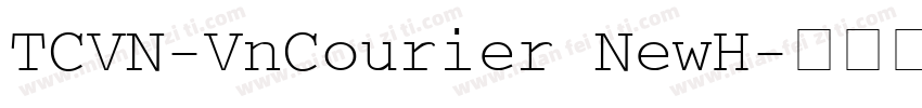 TCVN-VnCourier NewH字体转换